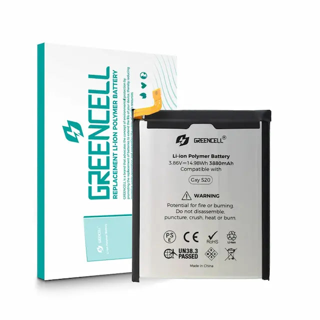 Greencell Samsung Galaxy S20 G980 Replacement Battery with Adhesive Strips 3880mAh