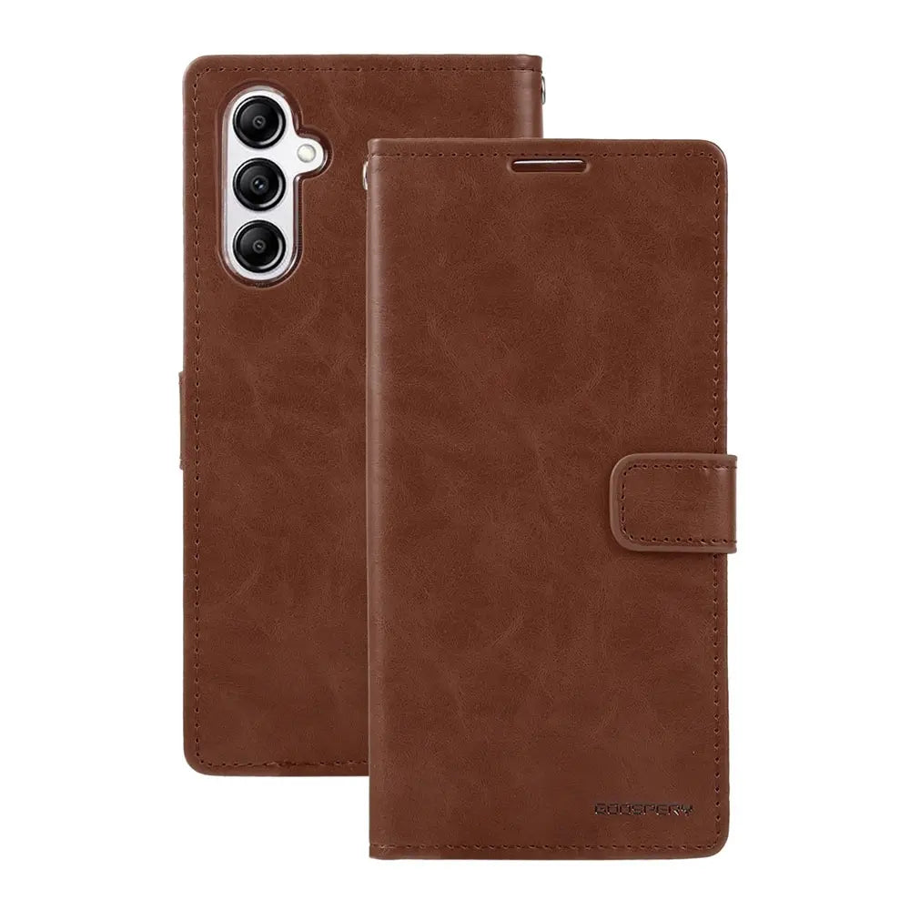 Mercury Blue Moon Diary Case for Samsung Galaxy A37 5G-Brown