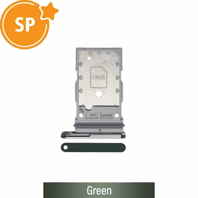 Dual SIM Card Tray for Samsung Galaxy S23 Ultra S918B GH98-48039C (Service Pack)-Green