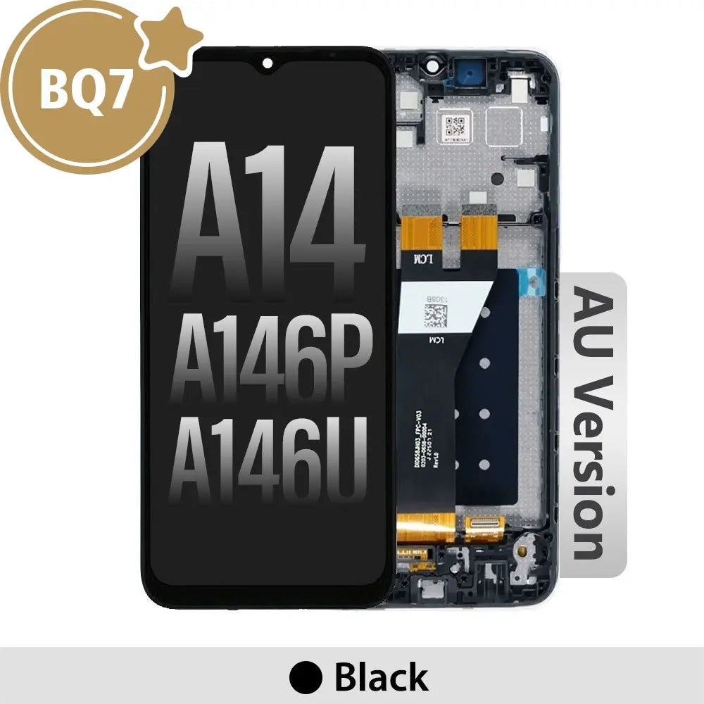 AUSTRALIAN VERSION-Samsung Galaxy A14 5G A146P / A146U BQ7 LCD Screen Replacement Digitizer with Frame-Black (AU Version) (As the same as service pack, but not from official Samsung)