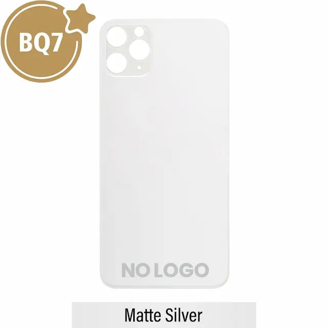BQ7 Rear Glass With 3M Adhesive Replacementfor iPhone 11 Pro (NO LOGO)-Matte Silver