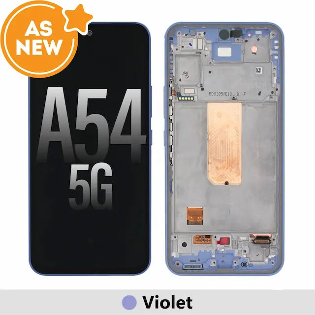 OLED Screen Replacement Digitizer GH82-31231D for Samsung Galaxy A54 5G A546B-Violet (AS NEW)(SERVICE PACK SCREEN AND SERVICE PACK FRAME )
