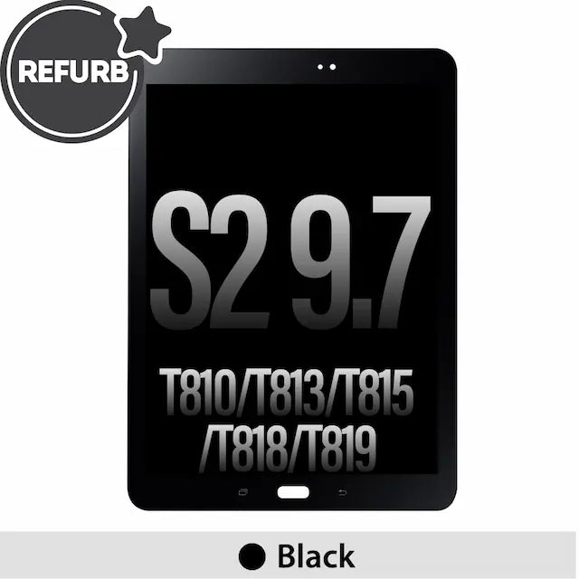 REFURB LCD Assembly Replacement for Samsung Galaxy Tab S2 9.7" T810 / T813 / T815 / T818 / T819-Black