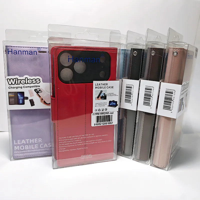 Hanman 2 in 1 Detachable Magnetic Wallet Case for iPhone 17