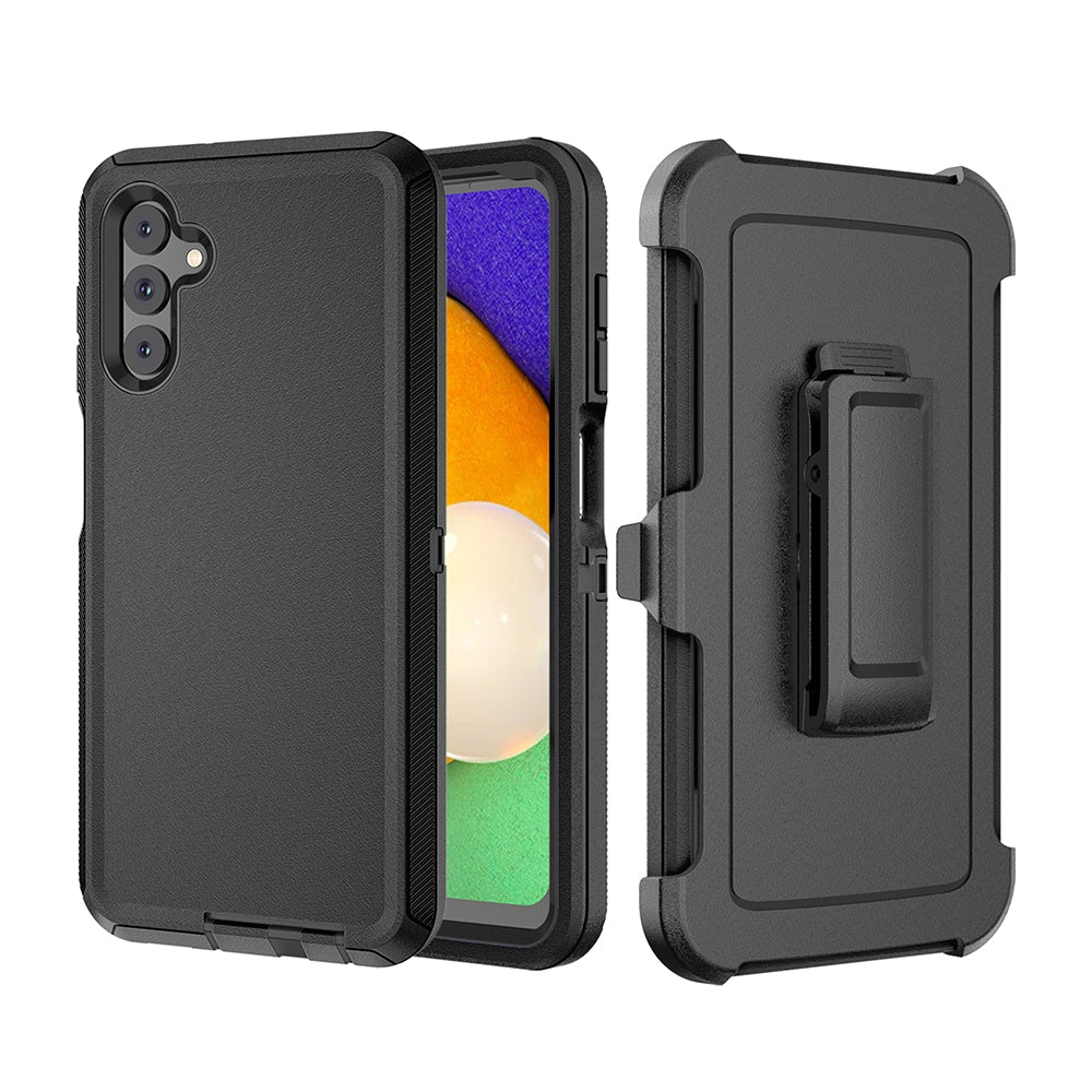 Shockproof Robot Armor Hard Plastic Case Cover with Belt Clip for Google Pixel 11 / 11 Pro-Black