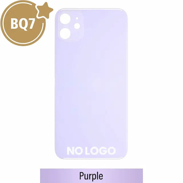 BQ7 Rear Glass With 3M Adhesive Replacement for iPhone 11 (NO LOGO)-Purple
