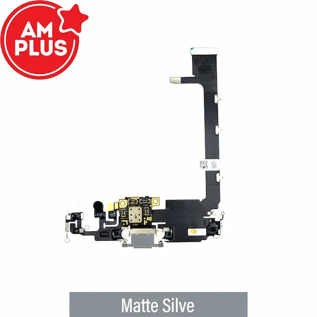 AMPLUS Charging Port for iPhone 11 Pro Max-Matte Silve