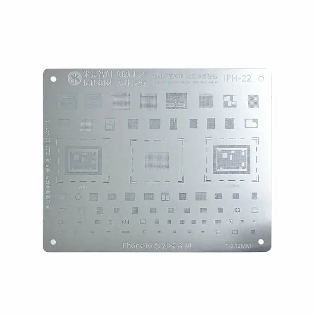 MiJing High Precision BGA Reballing Stencil for iPhone 16 Series