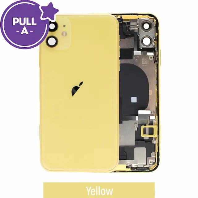 Rear Housing with Full Set Parts for iPhone 11-Yellow (PULL-A)