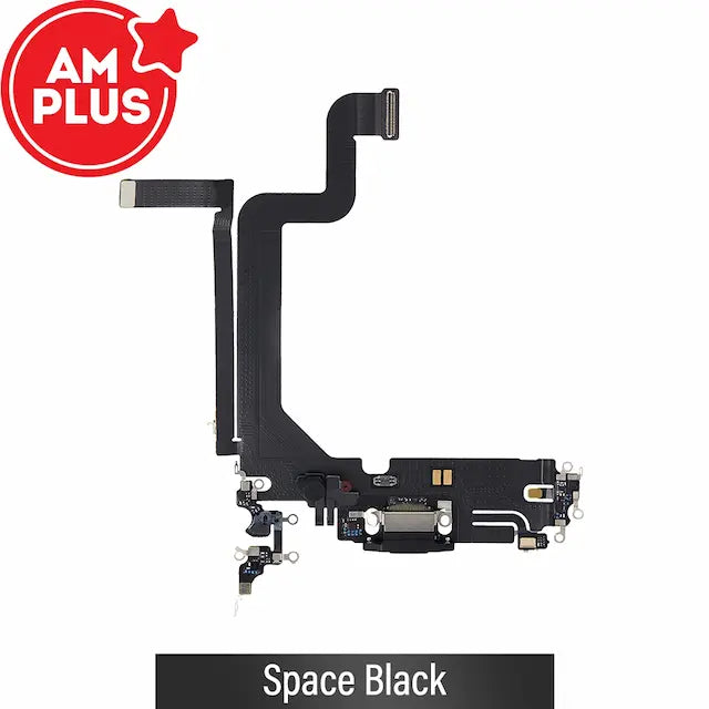 AMPLUS Charging Port for iPhone 14 Pro Max-Space Black