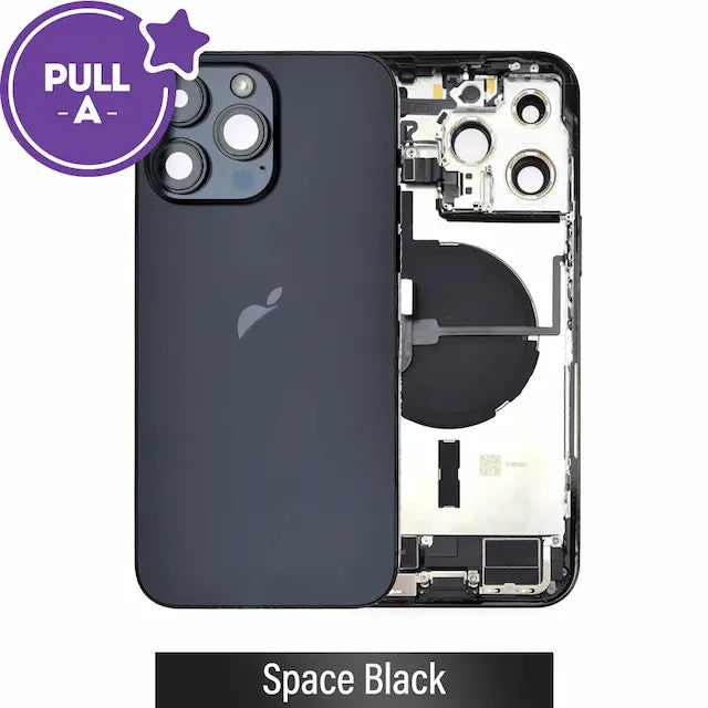 Rear Housing with Full Set Parts for iPhone 14 Pro Max-Space Black (PULL-A)