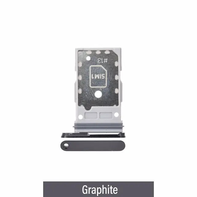 Dual SIM Card Tray for Samsung Galaxy S24 FE S721B -Graphite