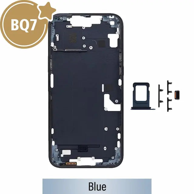Mid-Frame Housing for iPhone 14 Plus-Midnight (With SIM Tray Version) (BQ7)