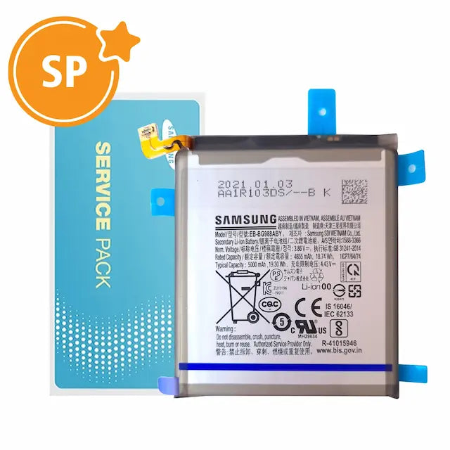 Samsung Galaxy S20 Ultra (SM-G988B) Battery 4855mAh GH82-22272A EB-BG988ABY (Service Pack)