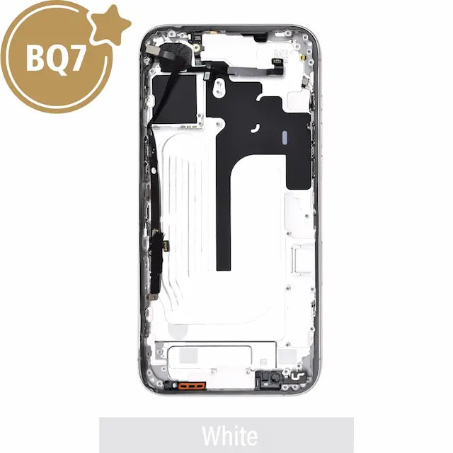 Mid-Frame Housing for iPhone 16 Plus-White (With SIM Tray Version) (BQ7) (No Camera Control Button)