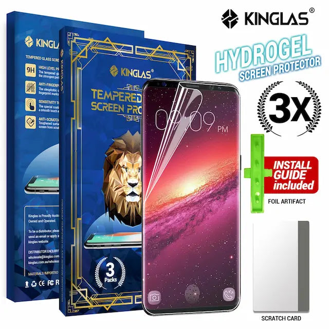 Kinglas 3 Packs HYDROGEL AQUA Screen Protector Film for Samsung Galaxy Note 8