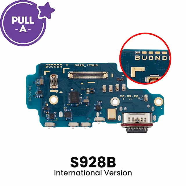 Charging Port Board for Samsung Galaxy S24 Ultra S928B (International Version) (PULL-A)