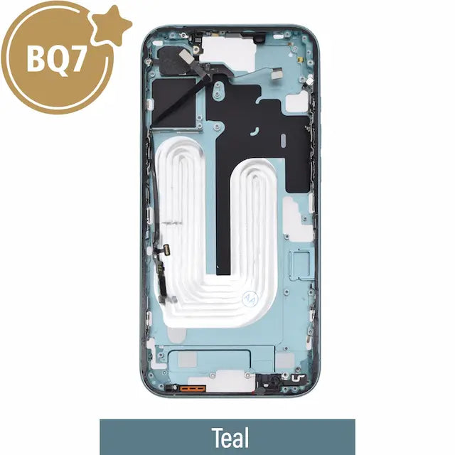Mid-Frame Housing for iPhone 16 Plus-Teal (With SIM Tray Version) (BQ7)