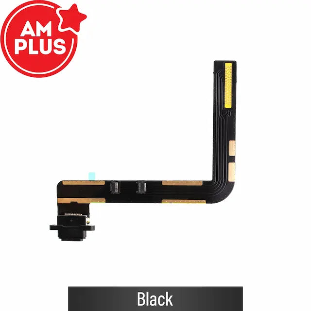 AMPLUS Charging Port with Flex Cable for iPad 10.2 (2019) / (2020) / (2021)-Black