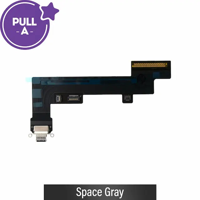 Charging Port with Flex Cable for iPad Air (2022) (Wi-Fi + Cellular) (PULL-A)-Space Gray