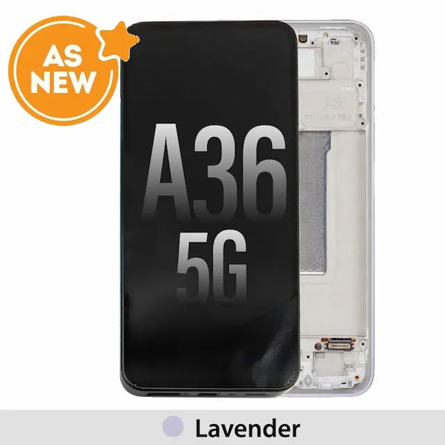 Samsung Galaxy A36 5G A366B OLED Replacement with Frame GH82-36841D (As New)-Lavender