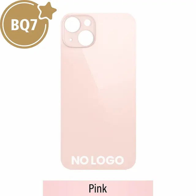 BQ7 Rear Glass With 3M Adhesive Replacement for iPhone 13 (NO LOGO)-Pink