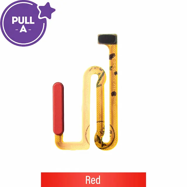 Power & Fingerprint Reader Flex Cable for Samsung Galaxy A12 A125F / A12 Nacho A127F (PULL-A)-Red