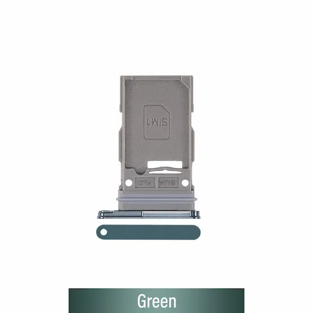 Single SIM Card Tray for Samsung Galaxy S22 S901B / S22 Plus S906B-Green