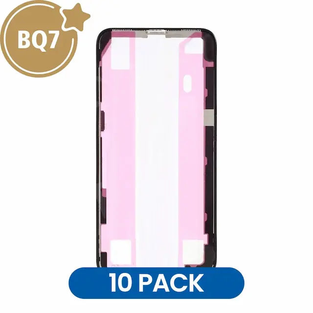 Front LCD Screen Bezel Frame With 3M Glue for iPhone XS Max (BQ7) (Pack of 10)
