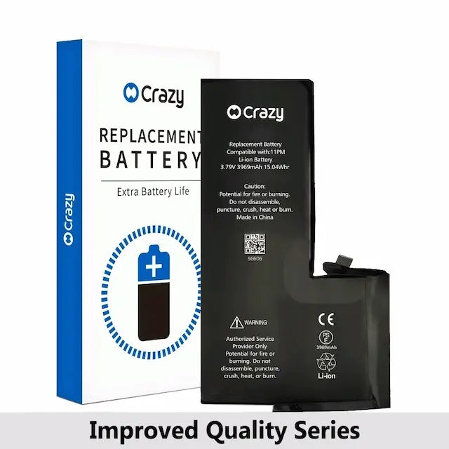 Crazy Improved Quality- iPhone 11 Pro Max Replacement Battery with Adhesive Strips 3969mAh (TI CHIP: 27546) (Cheapest Price)
