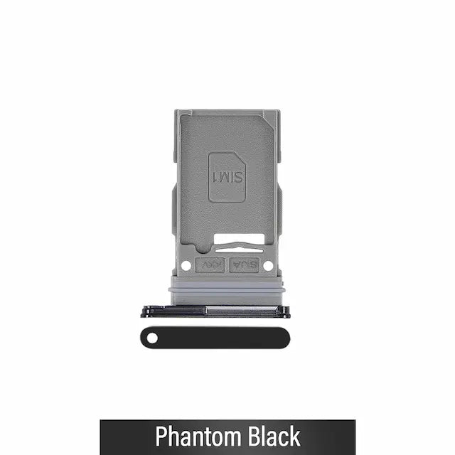 Single SIM Card Tray for Samsung Galaxy S22 S901B / S22 Plus S906B-Phantom Black