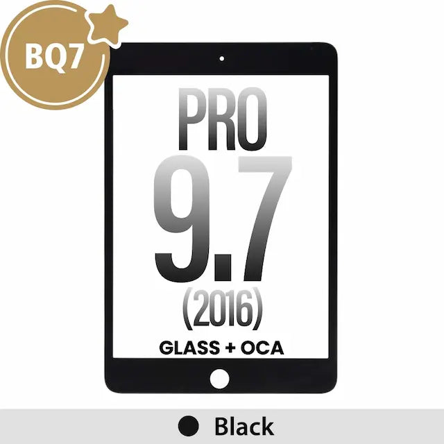 Front Screen Outer Glass With OCA for iPad Pro 9.7 (2016) (BQ7)-Black