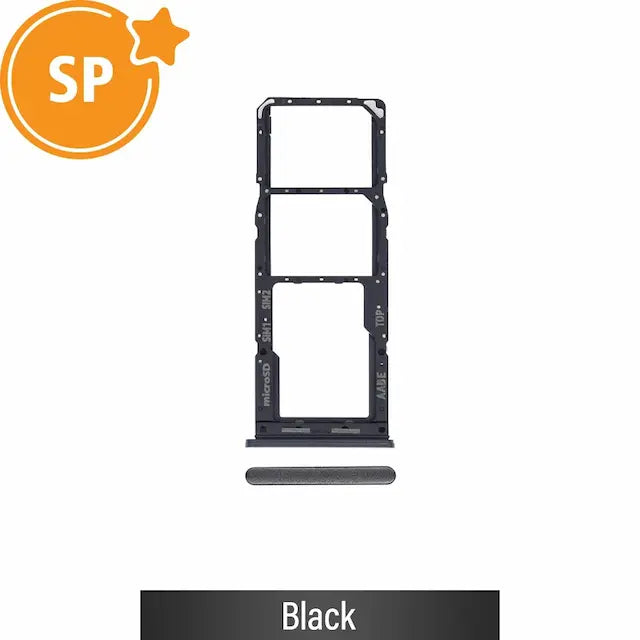 SIM Card Tray for Samsung Galaxy A12 A125F GH98-46124A (Service Pack)-Black