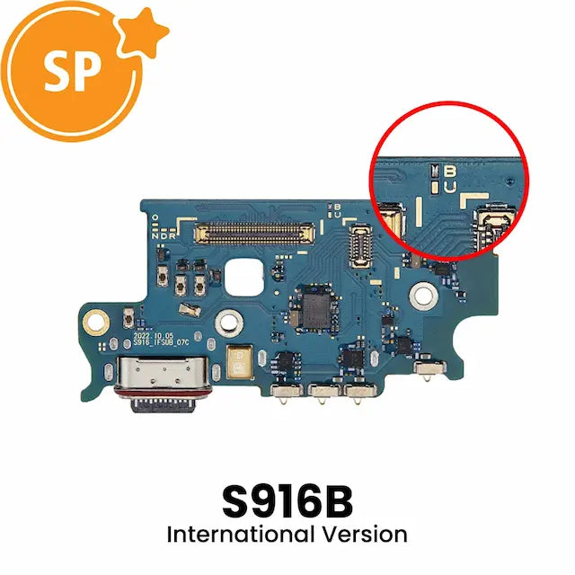 Charging Port Board for Samsung Galaxy S23 Plus S916B (International Version) (Service Pack)
