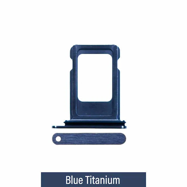 Single SIM Card Tray for iPhone 15 Pro / 15 Pro Max-Blue Titanium