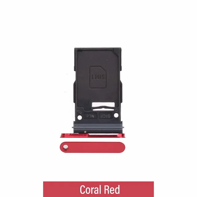 Single SIM Card Tray for Samsung Galaxy S25 S931B / S25+ S936B-Coral Red