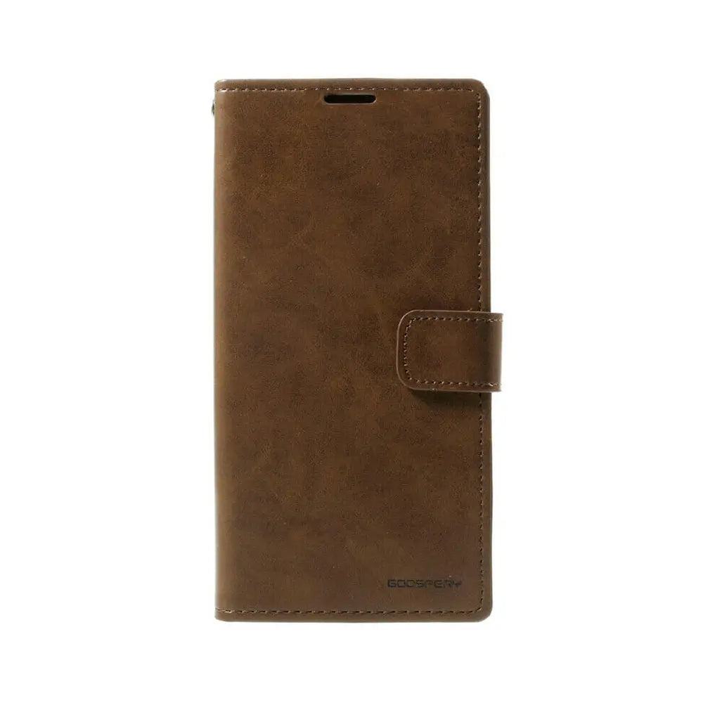 Mercury Blue Moon Diary Cover Case for Samsung Galaxy Note 20 Ultra - Brown