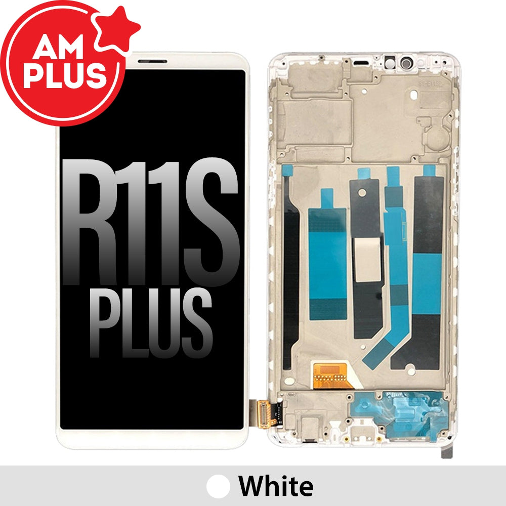 AMPLUS LCD Screen Digitizer with Frame for OPPO R11s Plus