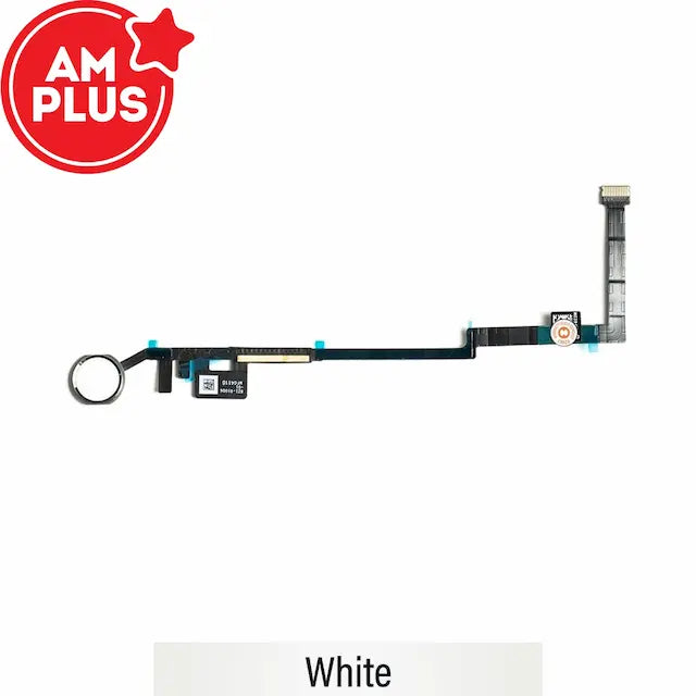 AMPLUS Home Button with Flex Cable for Apple iPad 5 2017 / iPad 6 2018-White
