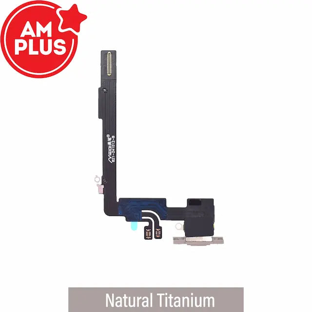 AMPLUS Charging Port for iPhone 16 Pro Max -Natural Titanium