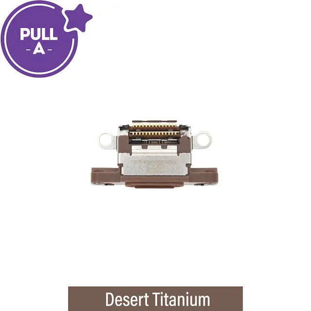 Charging Port Connector for iPhone 16 Pro / 16 Pro Max-Desert Titanium (PULL-A)