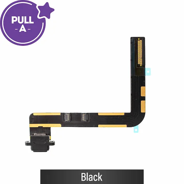 Charging Port with Flex Cable for iPad 10.2 (2019) / (2020) / (2021) (PULL-A)-Black