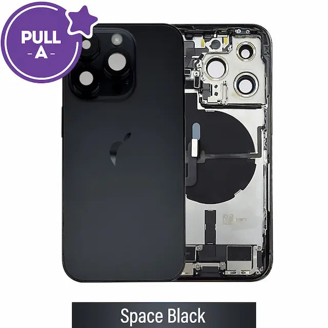 Rear Housing with Full Set Parts for iPhone 14 Pro-Space Black (PULL-A)