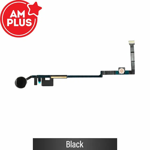 AMPLUS Home Button with Flex Cable for Apple iPad 5 2017 / iPad 6 2018-Black