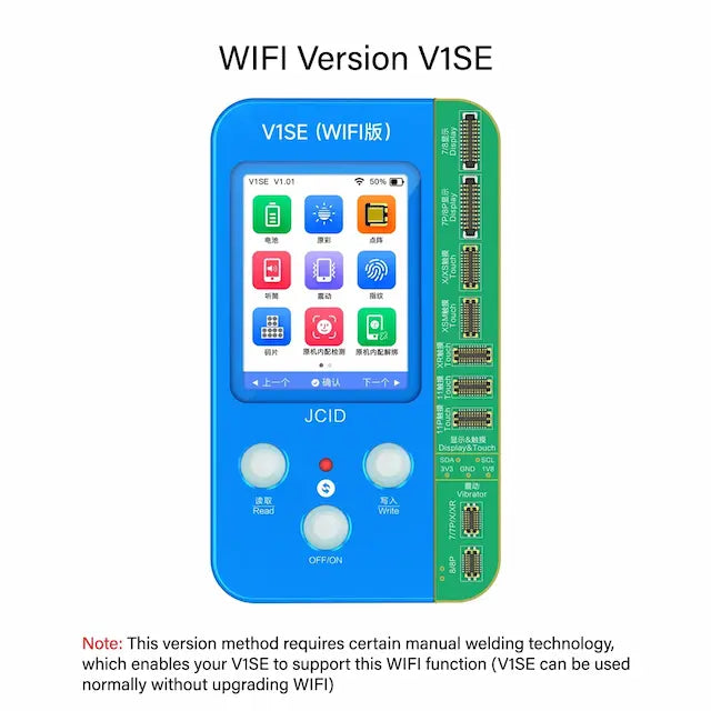 JCID V1SE Mobile Phone Code Reading programmer (WIFI Version) With 7-11 Pro Max True Tone Board
