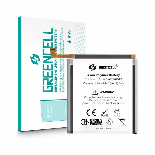 Greencell Samsung Galaxy S24 Plus 5G Replacement Battery with Adhesive Strips 4755mAh