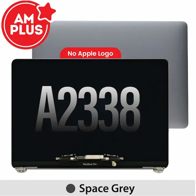 AMPLUS Complete LCD Display Assembly for MacBook Pro 13" A2338 (2020-2022) (NO LOGO) -Space Gray