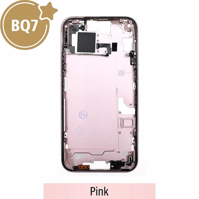 Mid-Frame Housing for iPhone 15 Plus-Pink (With SIM Tray Version) (BQ7)