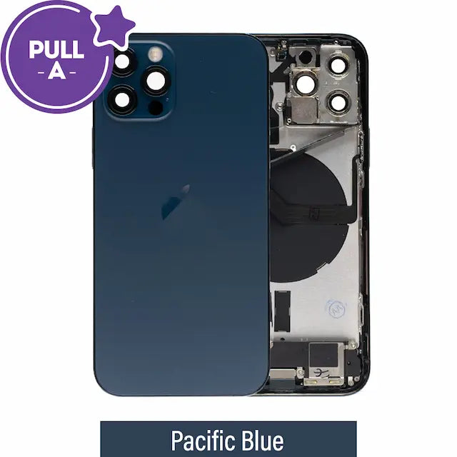 Rear Housing with Full Set Parts for iPhone 12 Pro-Pacific Blue (PULL-A)