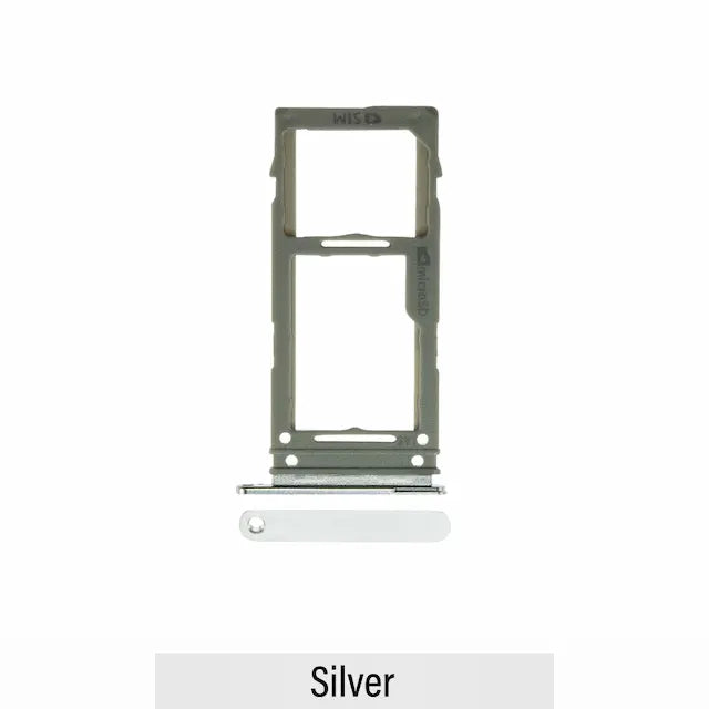 Single SIM Card Tray for Samsung Galaxy S10 G973F / S10 Plus G975F / S10E G970F-Silver